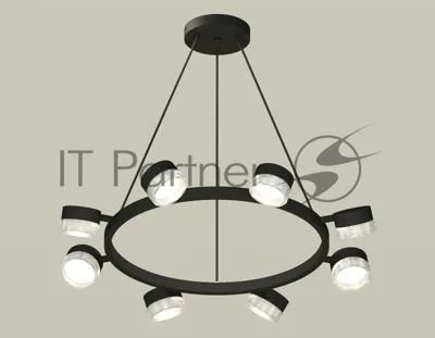 Светильник Ambrella light XB9198250/8 SBK/CL черный песок/прозрачный GX53 (C9198, N8480)