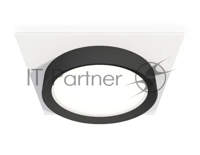 Комплект встраиваемого светильника Ambrella light XC8061002 SWH/PBK белый песок/черный полированный GX53 (C8061, N8113)