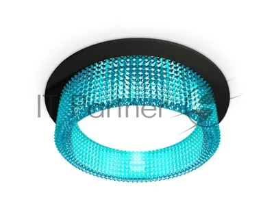 Комплект встраиваемого светильника Ambrella light XC8051033 SBK/BL черный песок/голубой GX53 (C8051, N8488)