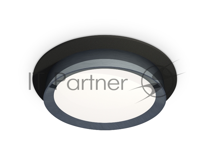 Комплект встраиваемого светильника Ambrella light XC8051007 SBK/PPH черный песок/графит полированный GX53 (C8051, N8133)