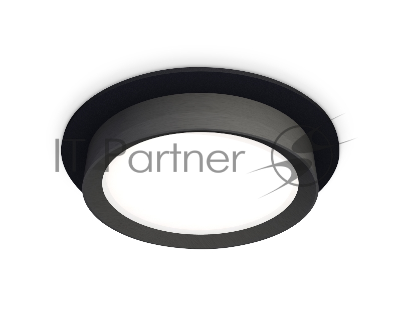 Комплект встраиваемого светильника Ambrella light XC8051002 SBK/PBK черный песок/черный полированный GX53 (C8051, N8113)