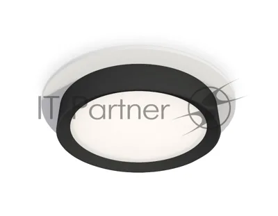 Комплект встраиваемого светильника Ambrella light XC8050002 SWH/PBK белый песок/черный полированный GX53 (C8050, N8113)