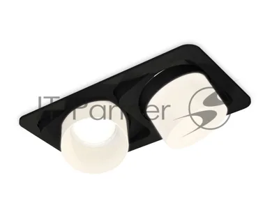 Комплект встраиваемого светильника Ambrella light XC7664085 SBK/FR черный песок/белый матовый MR16 GU5.3 (C7664, N7170)