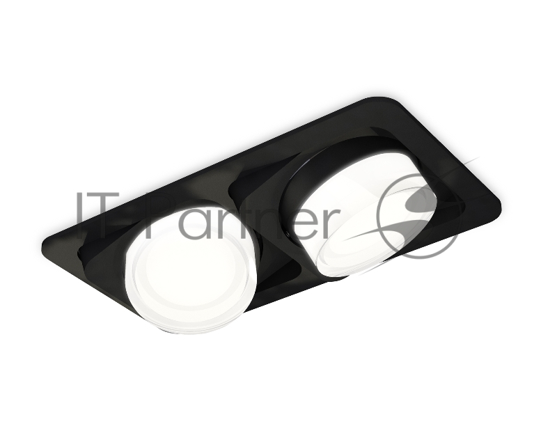 Комплект встраиваемого светильника Ambrella light XC7664083 SBK/FR/CL черный песок/белый матовый/прозрачный MR16 GU5.3 (C7664, N7160)
