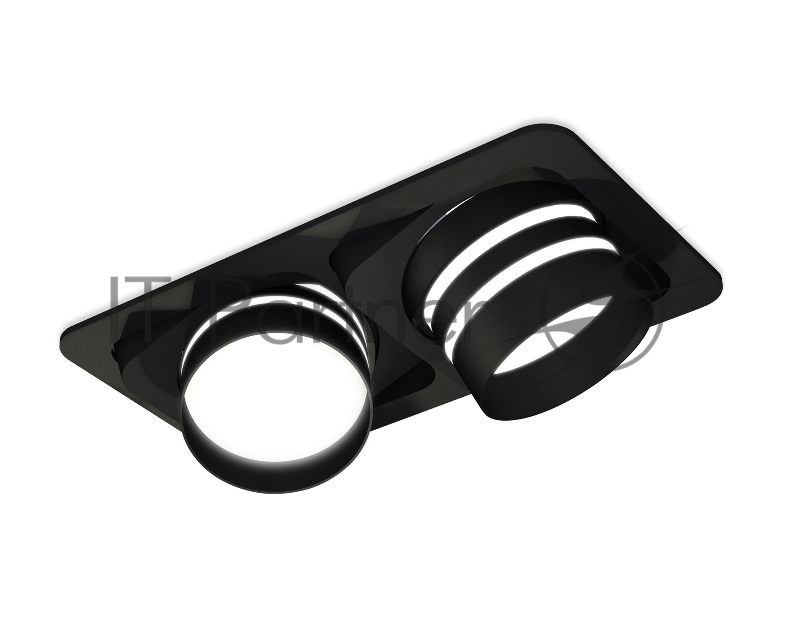 Комплект встраиваемого светильника Ambrella light XC7664082 SBK/FR черный песок/белый матовый MR16 GU5.3 (C7664, N7142)