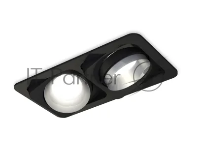 Комплект встраиваемого светильника Ambrella light XC7664023 SBK/MCH черный песок/хром матовый MR16 GU5.3 (C7664, N7033)