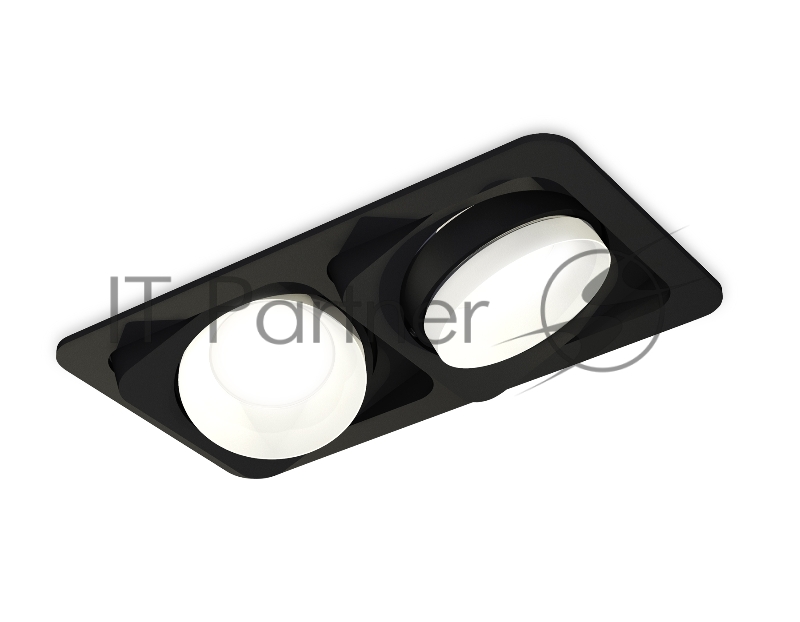 Комплект встраиваемого светильника Ambrella light XC7664020 SBK/SWH черный песок/белый песок MR16 GU5.3 (C7664, N7030)