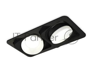 Комплект встраиваемого светильника Ambrella light XC7664020 SBK/SWH черный песок/белый песок MR16 GU5.3 (C7664, N7030)