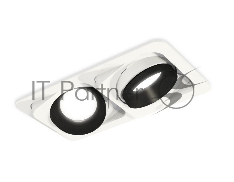 Комплект встраиваемого поворотного светильника Ambrella light XC7663021 SWH/PBK белый песок/черный полированный MR16 GU5.3 (C7663, N7031)