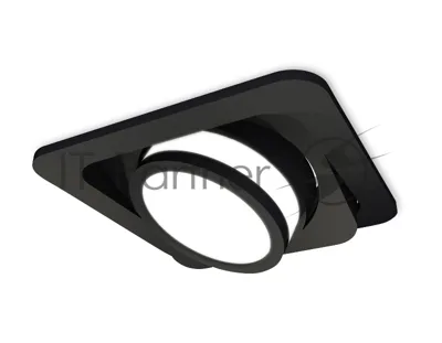 Комплект встраиваемого поворотного светильника Ambrella light XC7659081 SBK/FR черный песок/белый матовый MR16 GU5.3 (C7659, N7121)