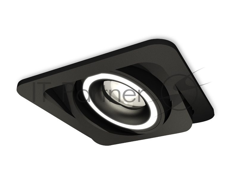 Комплект встраиваемого поворотного светильника Ambrella light XC7659080 SBK/FR черный песок/белый матовый MR16 GU5.3 (C7659, N7111)