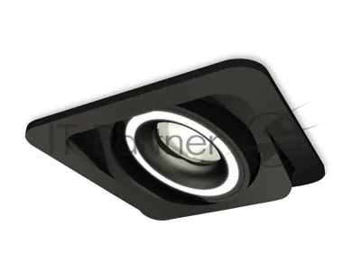 Комплект встраиваемого поворотного светильника Ambrella light XC7659080 SBK/FR черный песок/белый матовый MR16 GU5.3 (C7659, N7111)