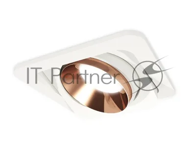 Комплект встраиваемого поворотного светильника Ambrella light XC7658025 SWH/PPG белый песок/золото розовое полированное MR16 GU5.3 (C7658, N7035)