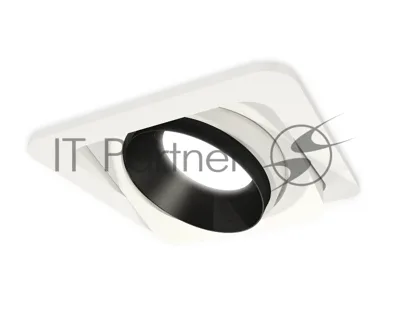 Комплект встраиваемого поворотного светильника Ambrella light XC7658021 SWH/PBK белый песок/черный полированный MR16 GU5.3 (C7658, N7031)
