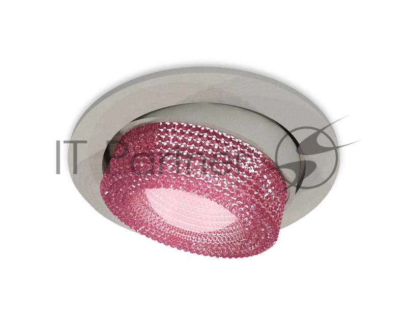 Комплект встраиваемого поворотного светильника Ambrella light XC7653062 SGR/PI серый песок/розовый MR16 GU5.3 (C7653, N7193)