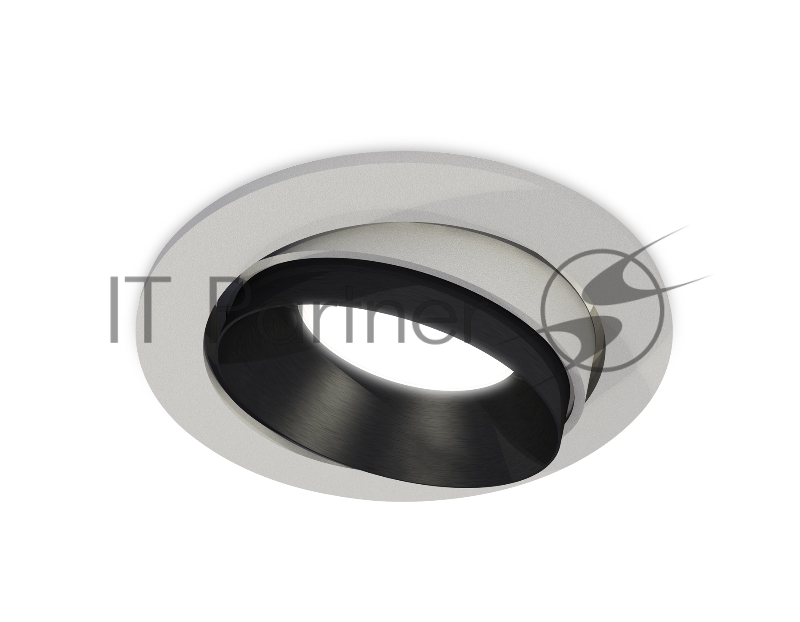 Комплект встраиваемого поворотного светильника Ambrella light XC7653021 SGR/PBK серый песок/черный полированный MR16 GU5.3 (C7653, N7031)