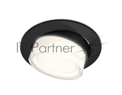 Комплект встраиваемого поворотного светильника Ambrella light XC7652083 SBK/FR/CL черный песок/белый матовый/прозрачный MR16 GU5.3 (C7652, N7160)