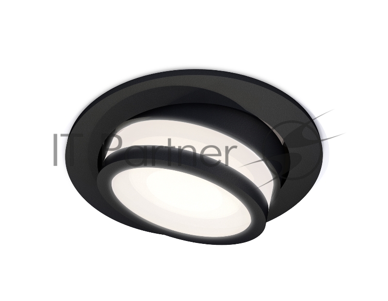 Комплект встраиваемого поворотного светильника Ambrella light XC7652081 SBK/FR черный песок/белый матовый MR16 GU5.3 (C7652, N7121)