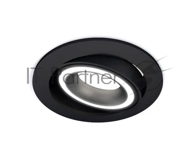 Комплект встраиваемого поворотного светильника Ambrella light XC7652080 SBK/FR черный песок/белый матовый MR16 GU5.3 (C7652, N7111)