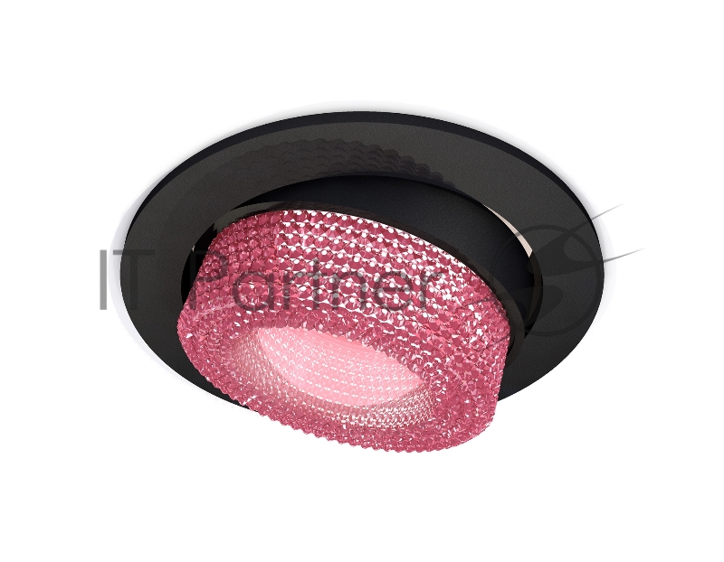 Комплект встраиваемого поворотного светильника Ambrella light XC7652062 SBK/PI черный песок/розовый MR16 GU5.3 (C7652, N7193)