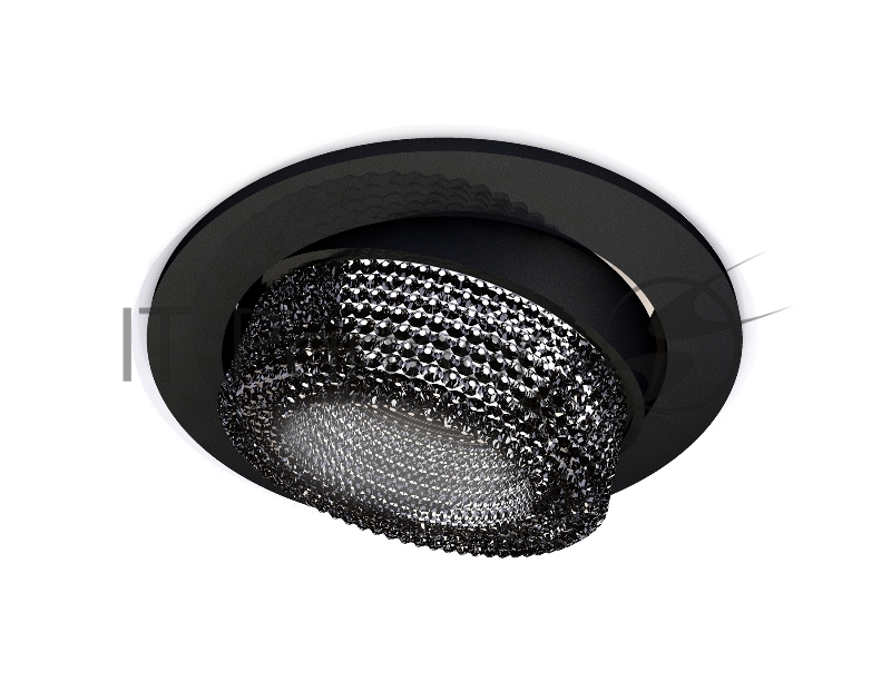 Комплект встраиваемого поворотного светильника Ambrella light XC7652061 SBK/BK черный песок/тонированный MR16 GU5.3 (C7652, N7192)