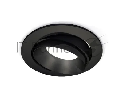 Комплект встраиваемого поворотного светильника Ambrella light XC7652021 SBK/PBK черный песок/черный полированный MR16 GU5.3 (C7652, N7031)