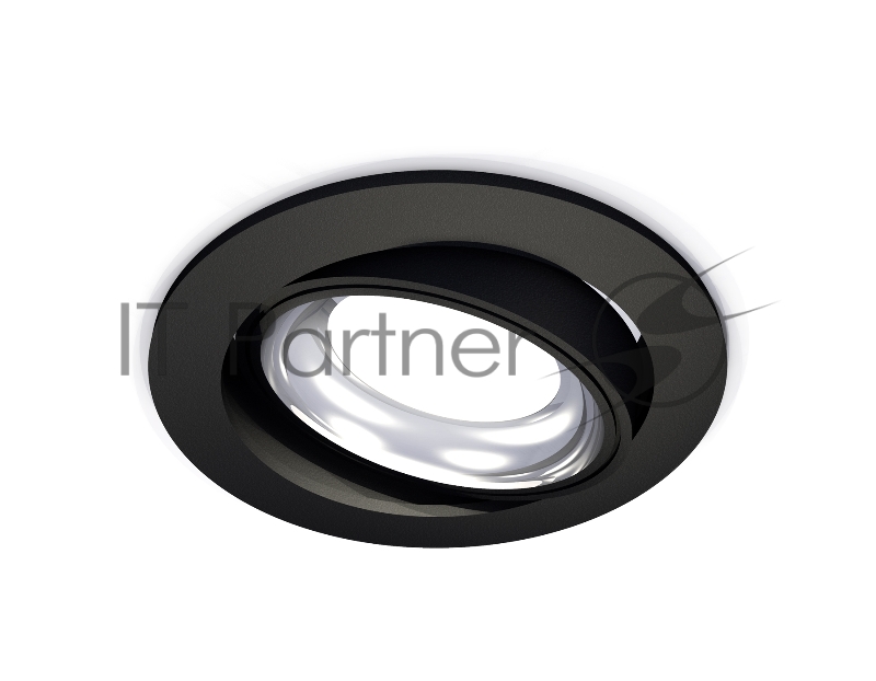 Комплект встраиваемого поворотного светильника Ambrella light XC7652002 SBK/PSL черный песок/серебро полированное MR16 GU5.3 (C7652, N7023)