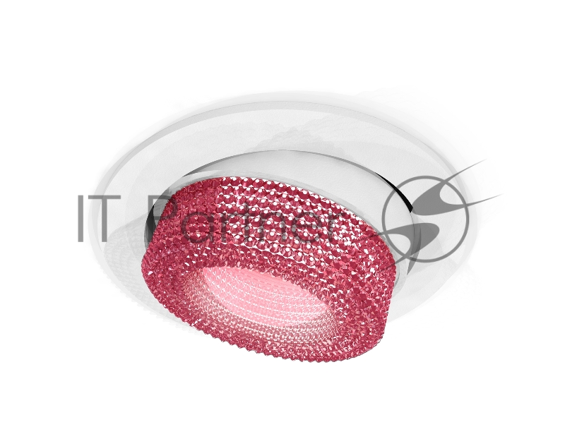 Комплект встраиваемого поворотного светильника Ambrella light XC7651062 SWH/PI белый песок/розовый MR16 GU5.3 (C7651, N7193)