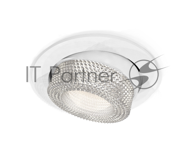 Комплект встраиваемого поворотного светильника Ambrella light XC7651060 SWH/CL белый песок/прозрачный MR16 GU5.3 (C7651, N7191)