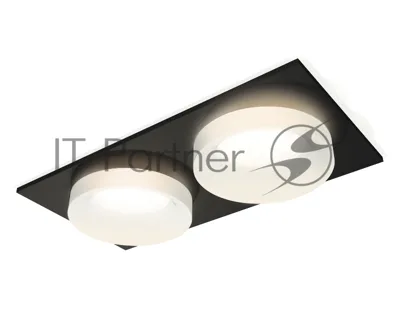 Комплект встраиваемого светильника Ambrella light XC7636044 SBK/FR черный песок/белый матовый MR16 GU5.3 (C7636, N7165)