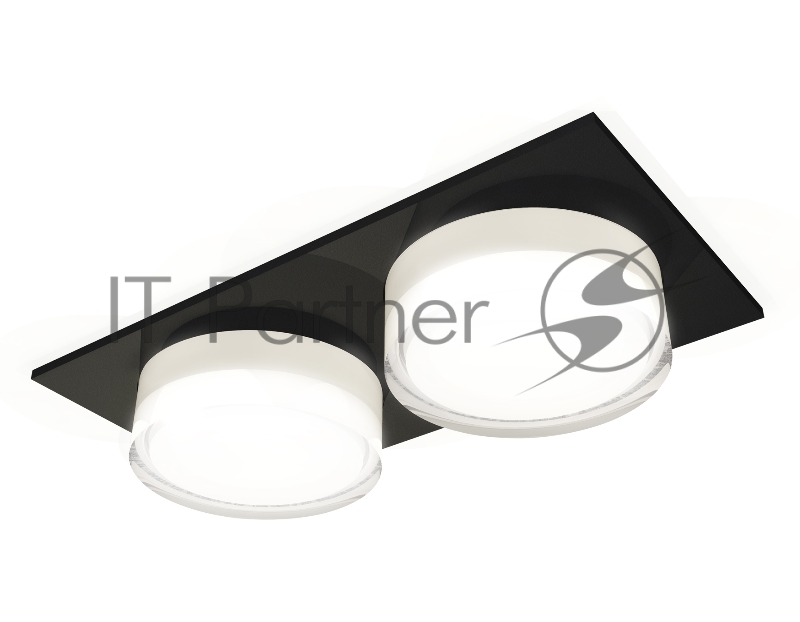 Комплект встраиваемого светильника Ambrella light XC7636043 SBK/FR/CL черный песок/белый матовый/прозрачный MR16 GU5.3 (C7636, N7160)