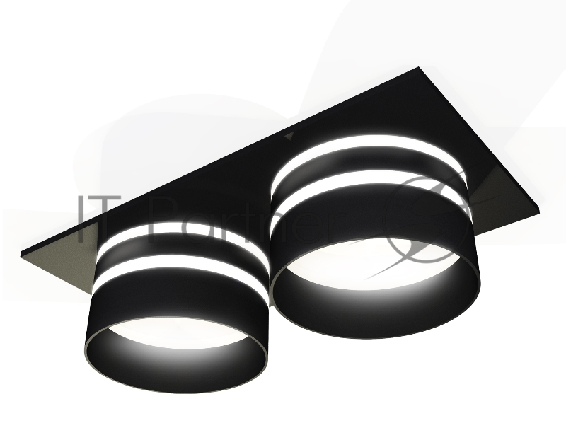 Комплект встраиваемого светильника Ambrella light XC7636042 SBK/FR черный песок/белый матовый MR16 GU5.3 (C7636, N7142)
