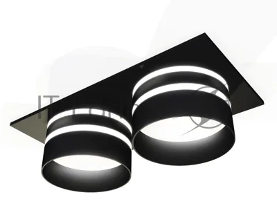 Комплект встраиваемого светильника Ambrella light XC7636042 SBK/FR черный песок/белый матовый MR16 GU5.3 (C7636, N7142)