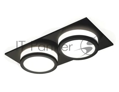 Комплект встраиваемого светильника Ambrella light XC7636041 SBK/FR черный песок/белый матовый MR16 GU5.3 (C7636, N7121)