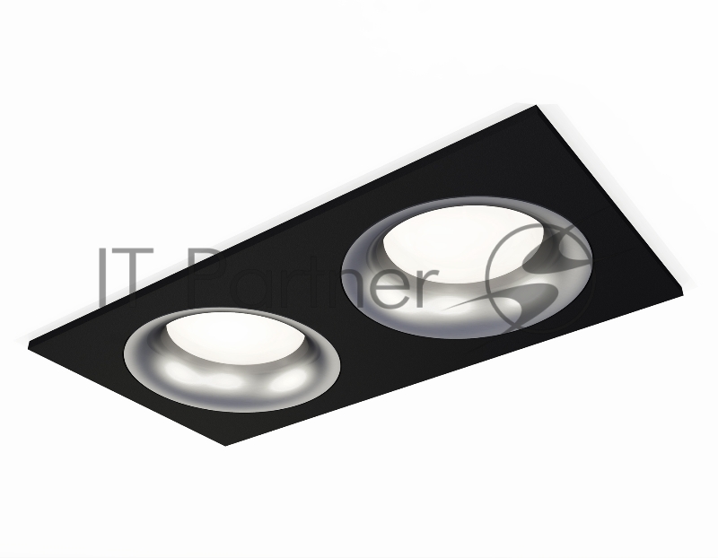 Комплект встраиваемого светильника Ambrella light XC7636004 SBK/MCH черный песок/хром матовый MR16 GU5.3 (C7636, N7013)