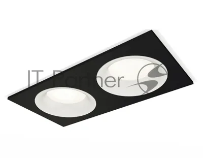 Комплект встраиваемого светильника Ambrella light XC7636001 SBK/SWH черный песок/белый песок MR16 GU5.3 (C7636, N7010)