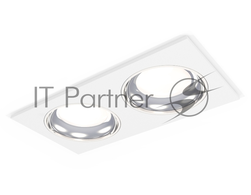 Комплект встраиваемого светильника Ambrella light XC7635061 SWH/PSL белый песок/серебро полированное MR16 GU5.3 (C7635, N7022)