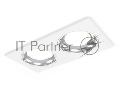 Комплект встраиваемого светильника Ambrella light XC7635061 SWH/PSL белый песок/серебро полированное MR16 GU5.3 (C7635, N7022)