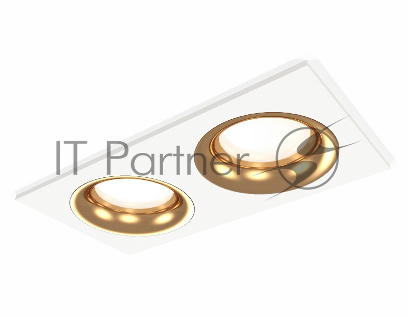 Комплект встраиваемого светильника Ambrella light XC7635005 SWH/PYG белый песок/золото желтое полированное MR16 GU5.3 (C7635, N7014)