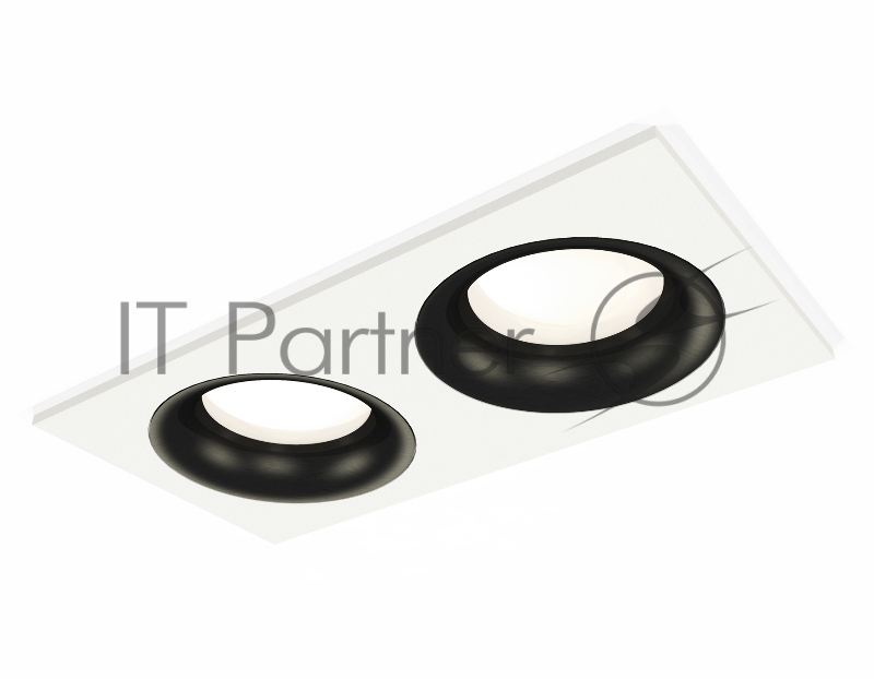 Комплект встраиваемого светильника Ambrella light XC7635002 SWH/PBK белый песок/черный полированный MR16 GU5.3 (C7635, N7011)