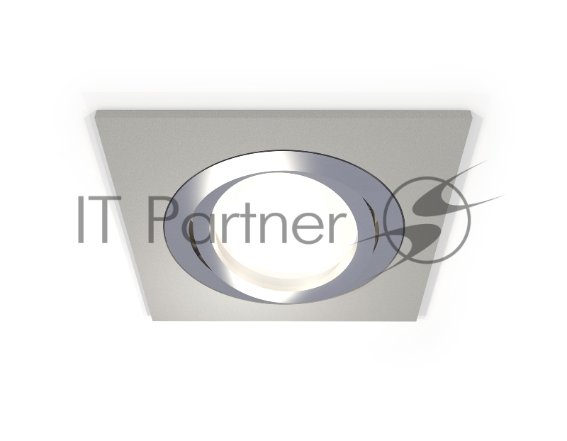 Комплект встраиваемого поворотного светильника Ambrella light XC7633082 SGR/PSL серый песок/серебро полированное MR16 GU5.3 (C7633, N7003)