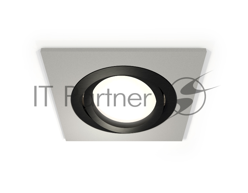 Комплект встраиваемого поворотного светильника Ambrella light XC7633081 SGR/PBK серый песок/черный полированный MR16 GU5.3 (C7623, N7002)