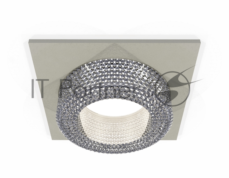 Комплект встраиваемого светильника Ambrella light XC7633020 SGR/CL серый песок/прозрачный MR16 GU5.3 (C7633, N7191)