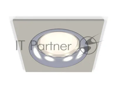 Комплект встраиваемого светильника Ambrella light XC7633003 SGR/PSL серый песок/серебро полированное MR16 GU5.3 (C7633, N7012)