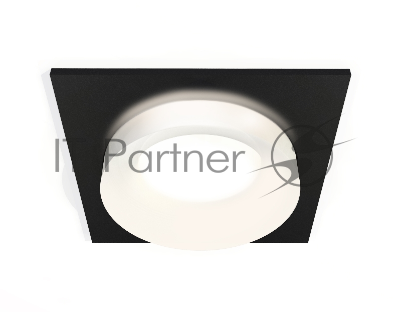 Комплект встраиваемого светильника Ambrella light XC7632044 SBK/FR черный песок/белый матовый MR16 GU5.3 (C7632, N7165)