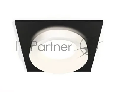 Комплект встраиваемого светильника Ambrella light XC7632044 SBK/FR черный песок/белый матовый MR16 GU5.3 (C7632, N7165)
