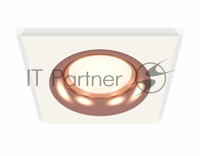 Комплект встраиваемого светильника Ambrella light XC7631006 SWH/PPG белый песок/золото розовое полированное MR16 GU5.3 (C7631, N7015)