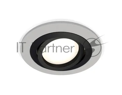 Комплект встраиваемого поворотного светильника Ambrella light XC7623081 SGR/PBK серый песок/черный полированный MR16 GU5.3 (C7623, N7002)