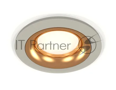 Комплект встраиваемого светильника Ambrella light XC7623005 SGR/PYG серый песок/золото желтое полированное MR16 GU5.3 (C7623, N7014)
