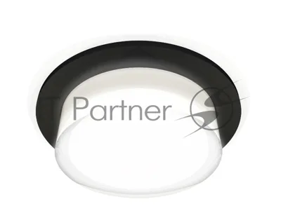 Комплект встраиваемого светильника Ambrella light XC7622043 SBK/FR/CL черный песок/белый матовый/прозрачный MR16 GU5.3 (C7622, N7160)